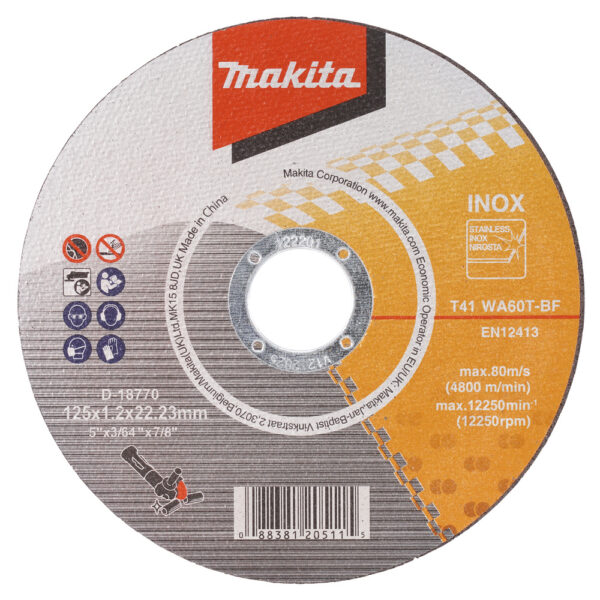 Lõikeketas 125x1,2 mm WA60T-BF RST/ metall – Makita