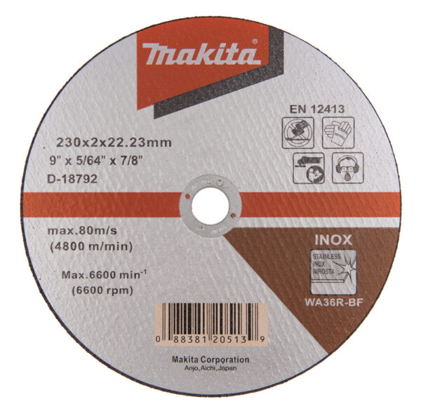 Lõikeketas 230x2 mm WA36R RST/ metall – Makita