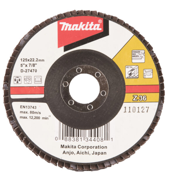 Lamellketas 125mm K36 metall, RST, värviline metall – Makita