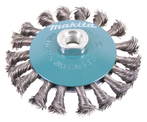 TALDRIKTERASHARI 115mm x M14; "PUNUTUD" 0,5mm traat, 125, 150, 180, 230mm mudelitele – Makita