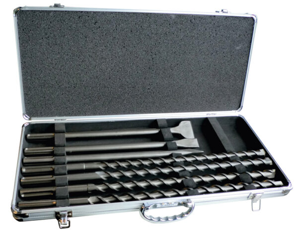 SDS-MAX kml. 7 osaline (1xPIIK 400mm; 1xMEISEL 25x400mm; 1xMEISEL 50x400mm; puurid : 18X540mm; 20X540mm; 22X540mm; 25X540mm) – Makita