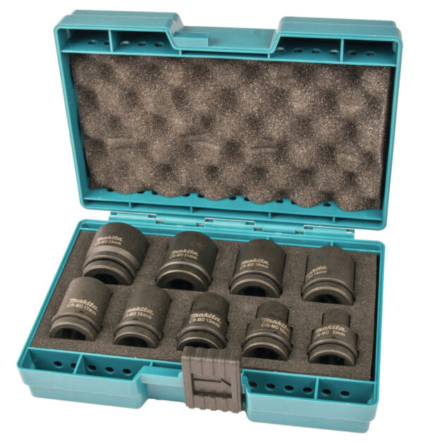 Löökpadrunite kmpl. 9-osaline 1/2" (8,10,13,16,17,18,19,21,24) – Makita