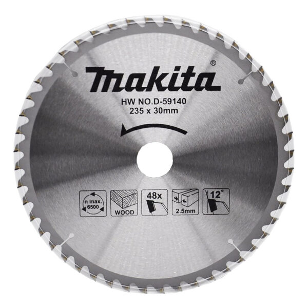 T.C.T hammastega saeketas puidu lõikamiseks 235X2.5X30mm 12° T48 Saeketas standartsele puidule – Makita