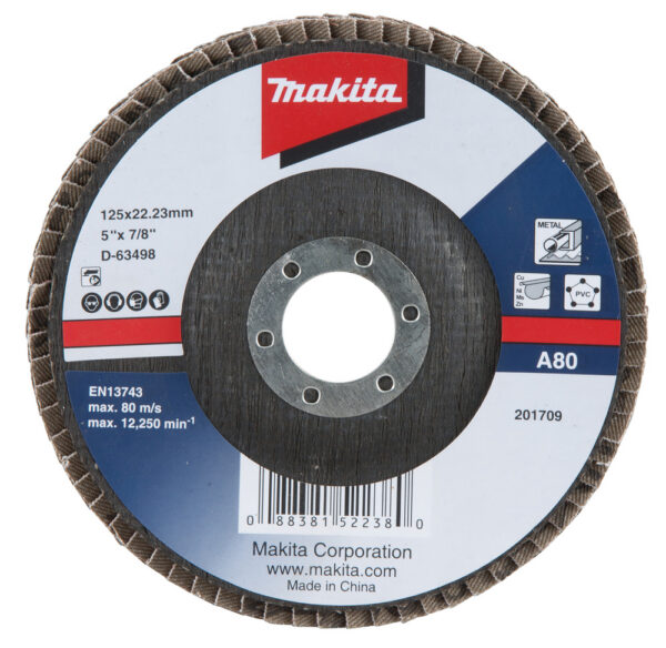 LAMELLKETAS Economy type 125x22.23 A80 METALL (10tk.) – Makita