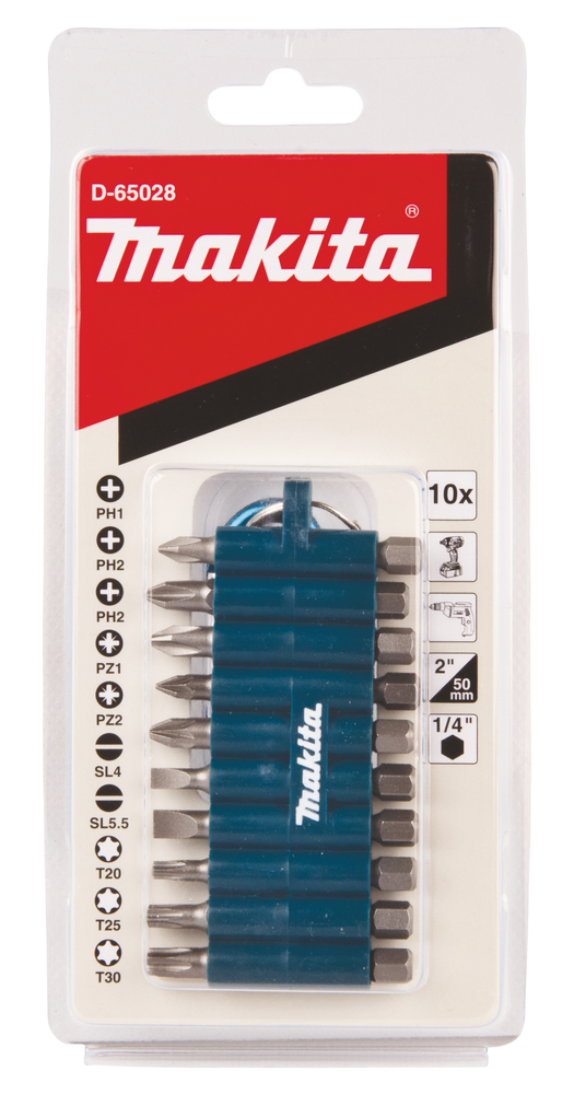 OTSAKUTE KMPL. 10-osal. Vööklambriga – Makita