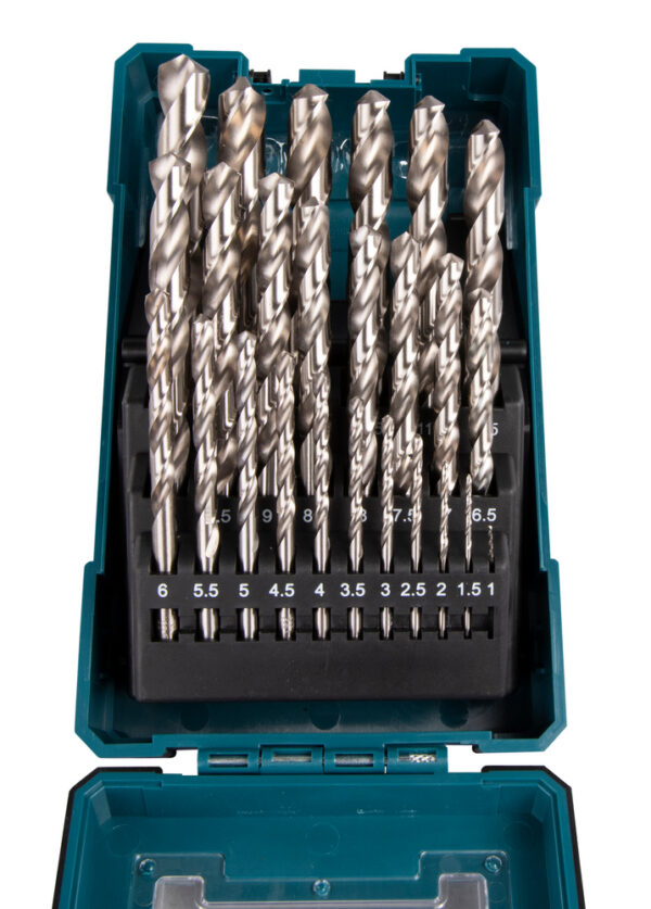 Metallipuuride kmpl. 25 osal. (1-13mm) HSS-G – Makita