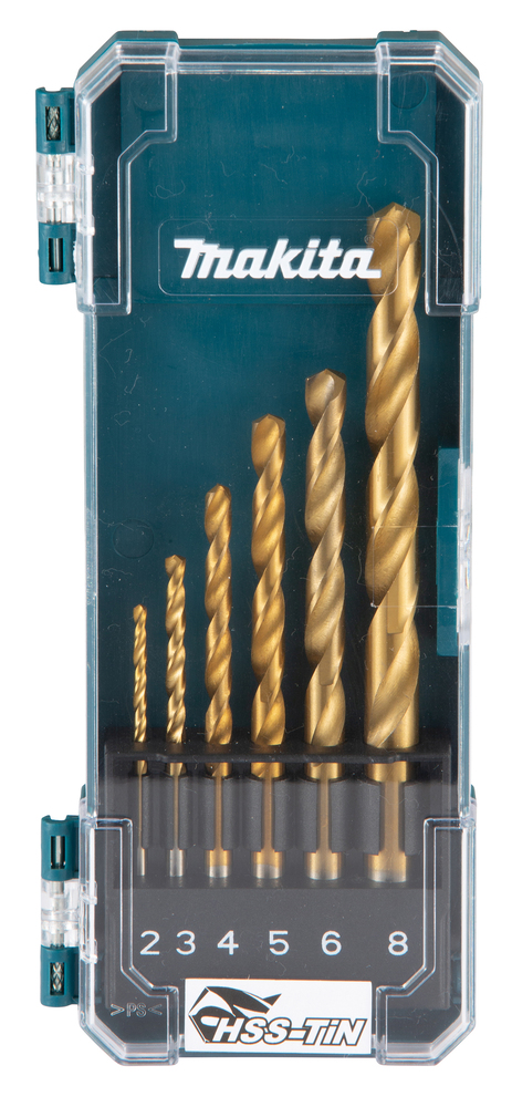 HSS-TiN metallipuuride komplekt, 6tk komplektis – Makita