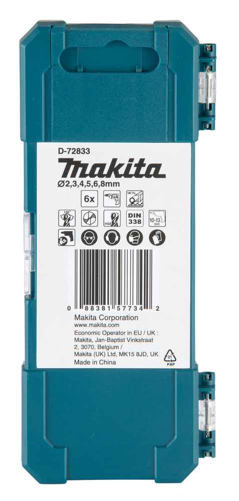 HSS-TiN metallipuuride komplekt, 6tk komplektis – Makita