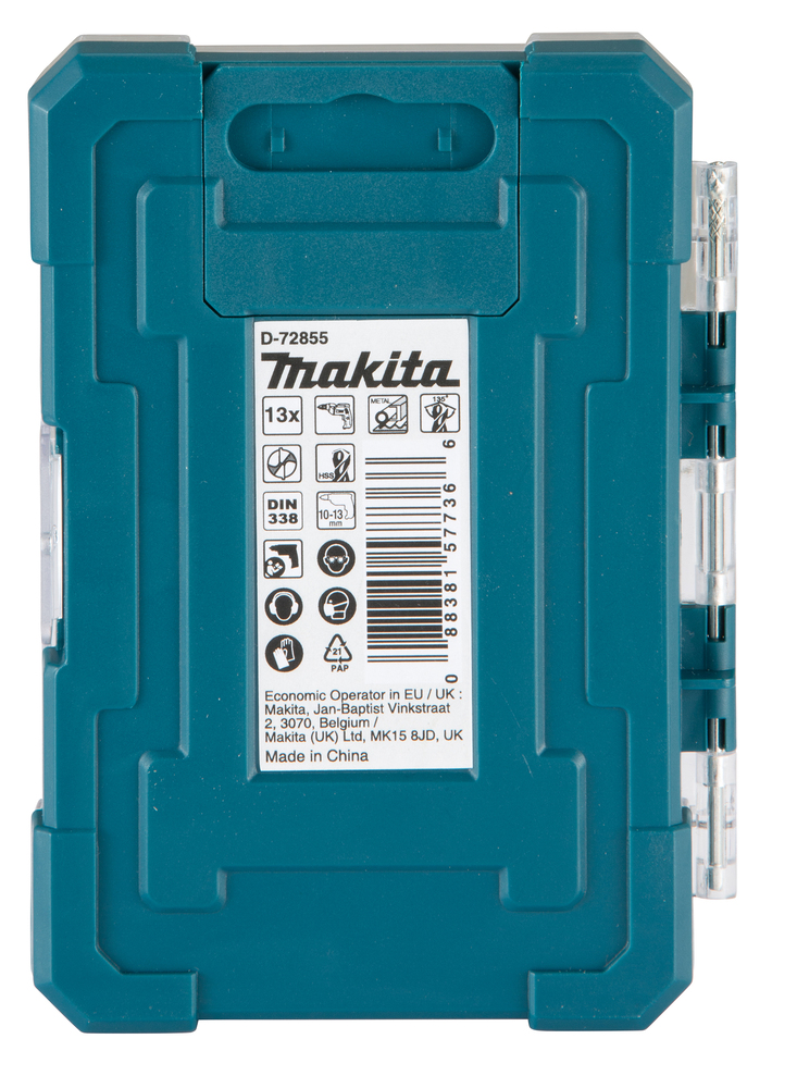HSS-TiN metallipuuride komplekt, 13tk komplektis, 1,5 - 6,5 mm – Makita