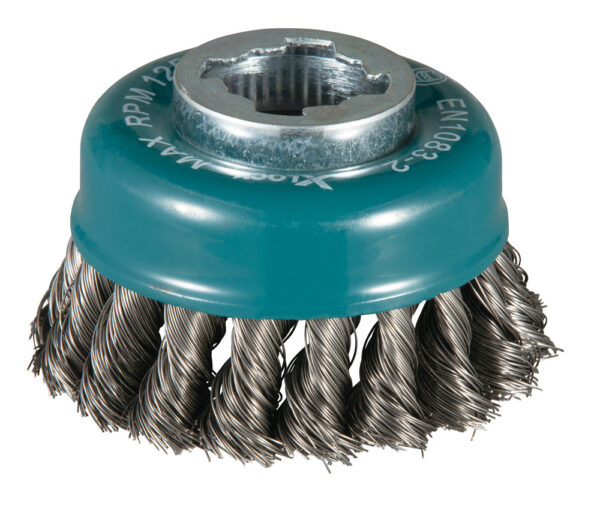 Kausshari, punutud harjased, 0.35mm, Ø 80 mm, teras, X-LOCK – Makita