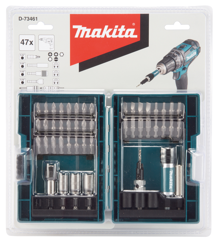 Puuride ja otsakute komplekt 47- osal. – Makita