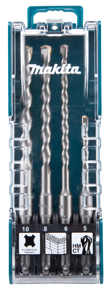 SDS-PLUS puuride kmpl. (5.0x110, 6.0x160, 8.0x160, 10.0x160mm) – Makita