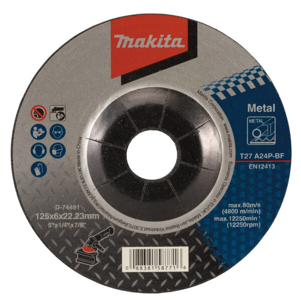 LIHVKETAS 125x6,0x22,23 metall – Makita