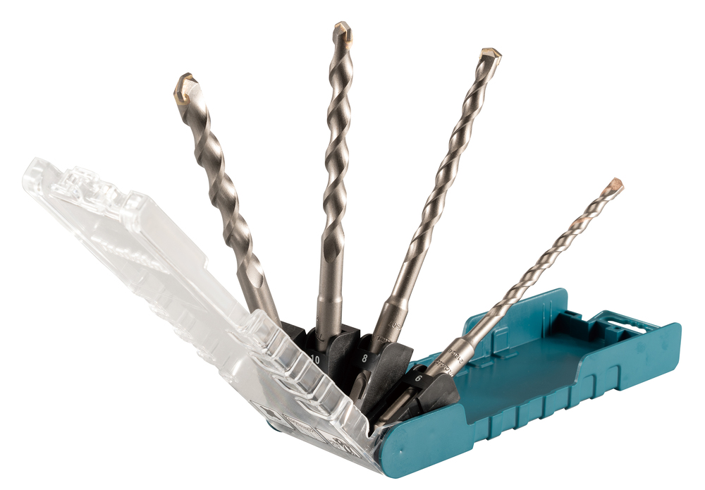 SDS-PLUS TCT puuride komplekt (6.0x160, 8.0x160, 10.0x160, 12.0x160mm) – Makita
