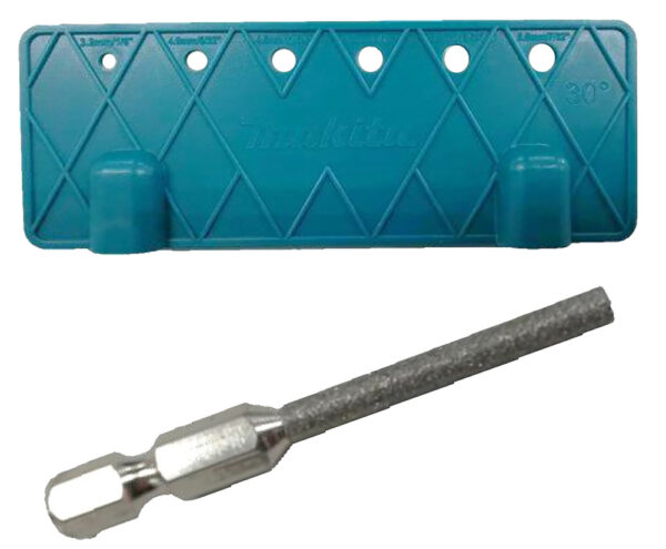 Teritusnurkplaadi ja teemantviili otsaku komplekt, 4,5mm – Makita