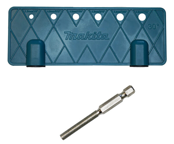 Teritusnurkplaadi ja teemantviili otsaku komplekt, 4,8mm – Makita