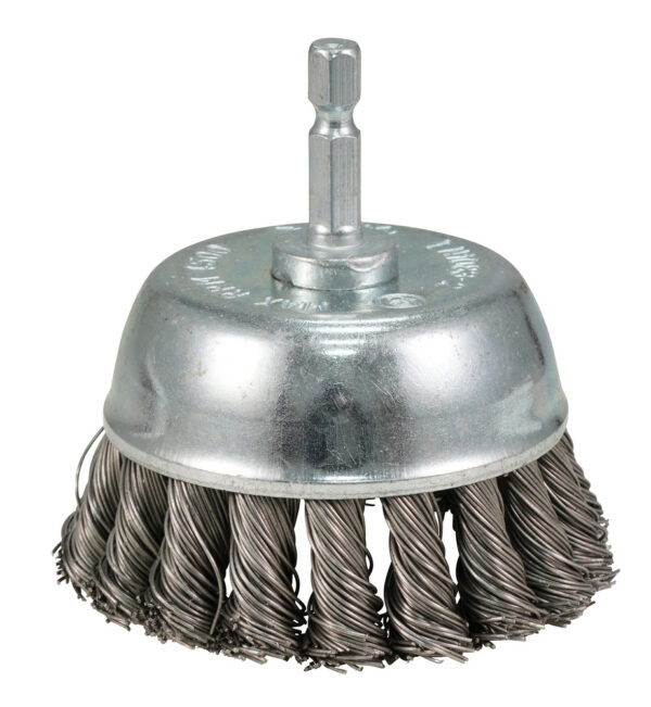 Kaussterashari 75 mm, 1/4'' kuuskantvars, roostevaba teras (punutud) – Makita