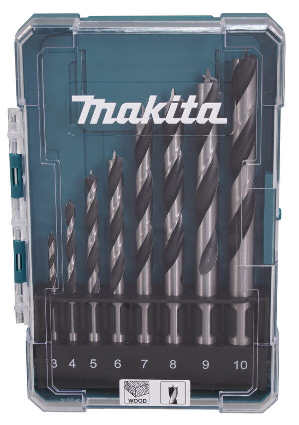 Puidupuuride kmpl. 8 osal. (3,4,5,6,7,8,9,10mm) – Makita