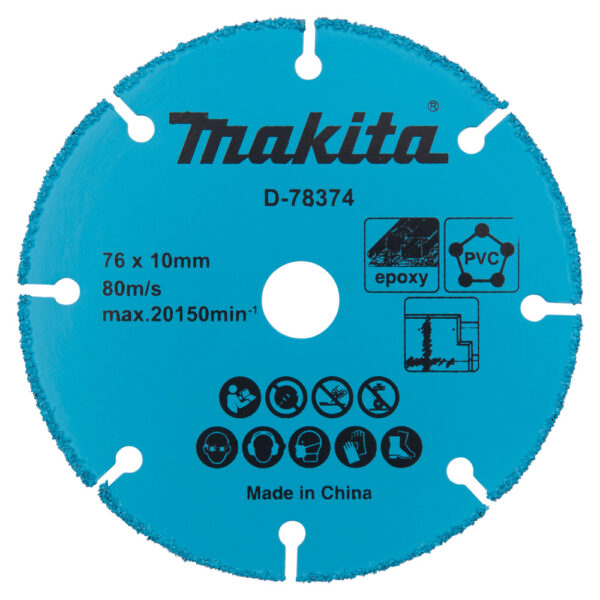 Volframkarbiit kattega lõikeketas 76MM kipsplaat, PVC, fiiber, – Makita