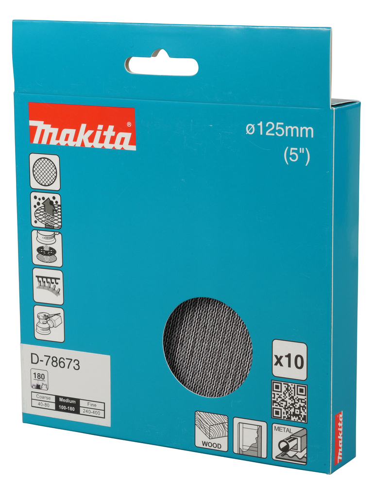 Võrklihvkettad Ø 125mm A180 (10tk.) – Makita