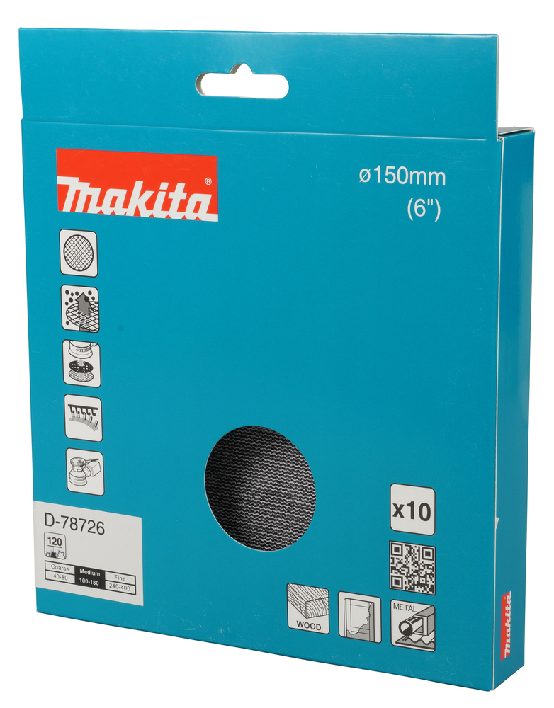 Võrklihvkettad Ø 150mm A120 (10tk.) – Makita