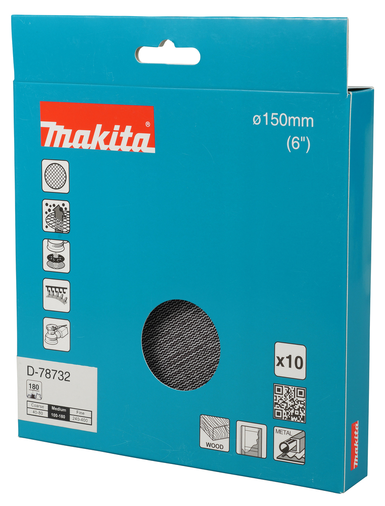 Võrklihvkettad Ø 150mm A180 (10tk.) – Makita