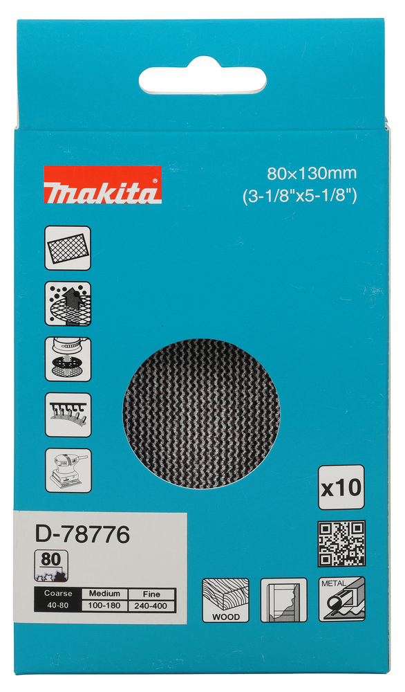 Võrklihvlehed 80x130mm A80 (10tk.) BO005CG – Makita