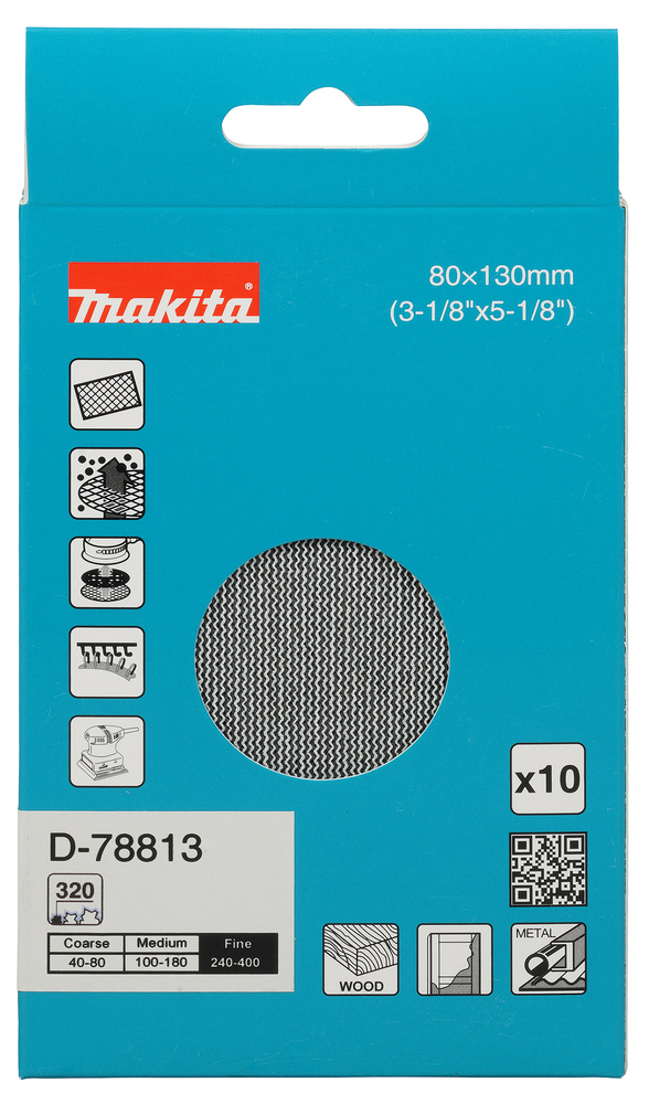Võrklihvlehed 80x130mm A320 (10tk.) BO005CG – Makita