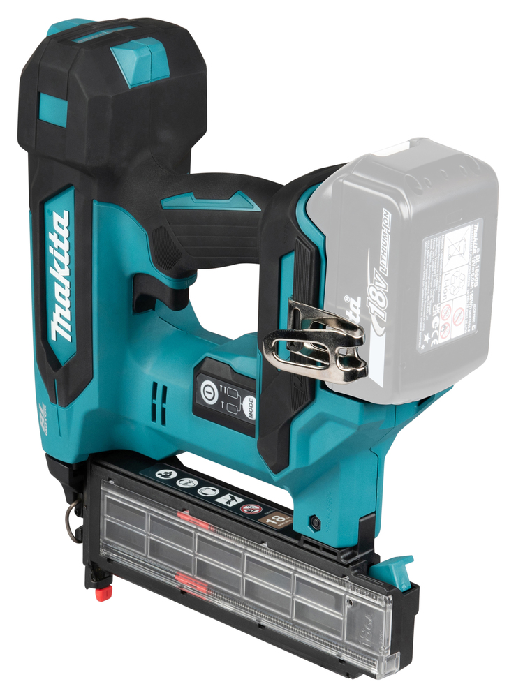 Akuliistunaelapüss LXT® 18V Li-Ion; harjavaba mootor, 18 GA; ( 1,2mm ) 15-50mm; MAKPACK, Ilma akude ja laadijata!, – Makita