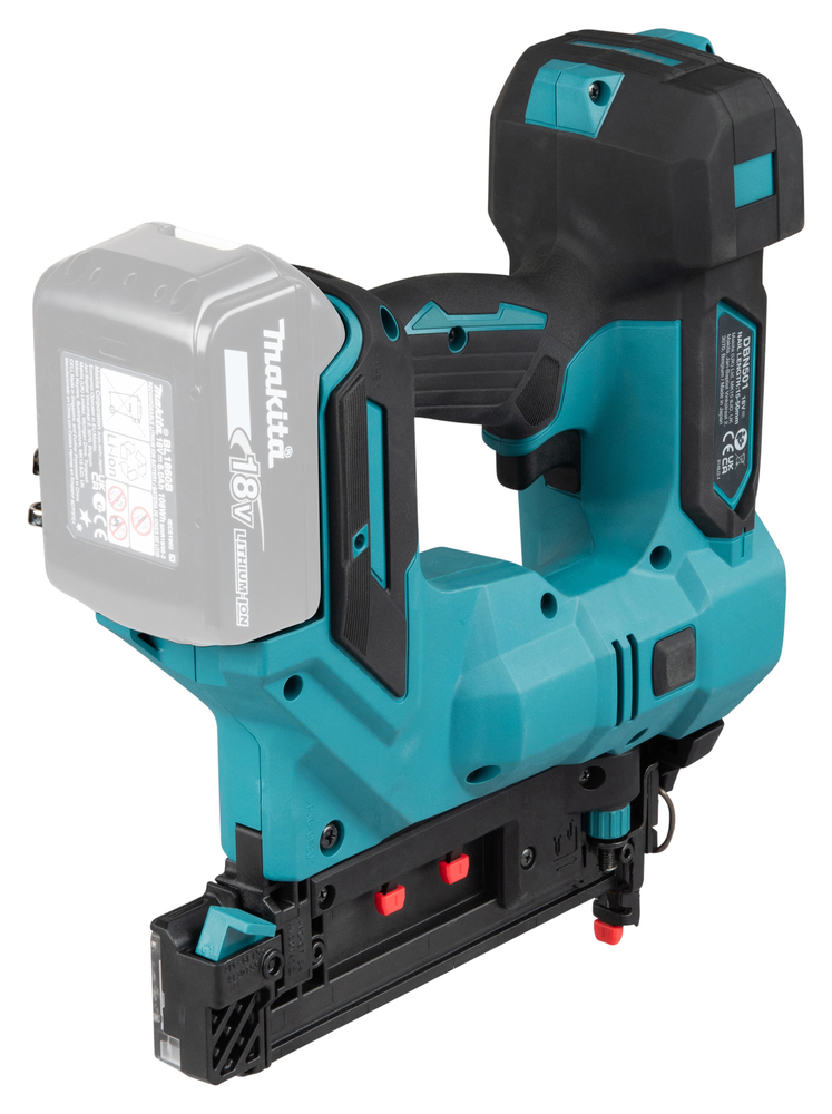 Akuliistunaelapüss LXT® 18V Li-Ion; harjavaba mootor, 18 GA; ( 1,2mm ) 15-50mm; MAKPACK, Ilma akude ja laadijata!, – Makita