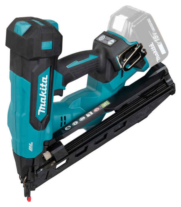 Akuliistunaelapüss LXT® 18V Li-Ion; 15 GA; ( 1,8mm ) 32-64mm; 34°, Ilma akude ja laadijata!, MAKPACK – Makita