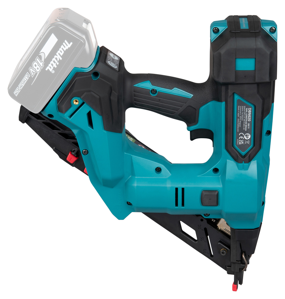 Akuliistunaelapüss LXT® 18V Li-Ion; 15 GA; ( 1,8mm ) 32-64mm; 34°, Ilma akude ja laadijata!, MAKPACK – Makita