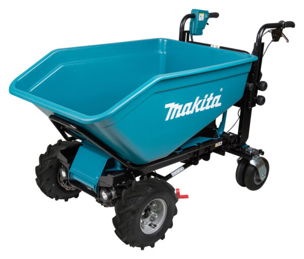 Aku aiakäru 2X18V Li-ion, Elektriline hüdrauliline kallutus, BL-mootor, 3-kiirust, maks. koormus 300kg, 147 kg, ilma aku ja laadijata! – Makita