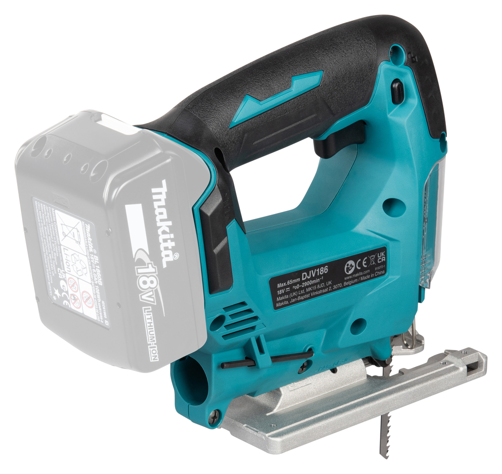 Akutikksaag 18 V Li-ion, 0 - 2,900 minˉ¹, 65mm, Ilma akude ja laadijata! – Makita