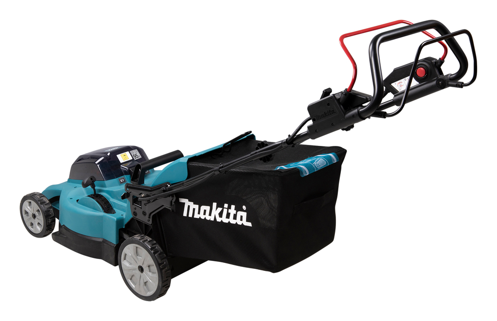 Akumuruniiduk 2X18V, 48cm, Edasiveoga, 4/1 (Niitmine, Kogumine, Multsimine/Tagant väljavise) 27,1kg, Plastikust korpus, Ilma akude ja laadijata! – Makita