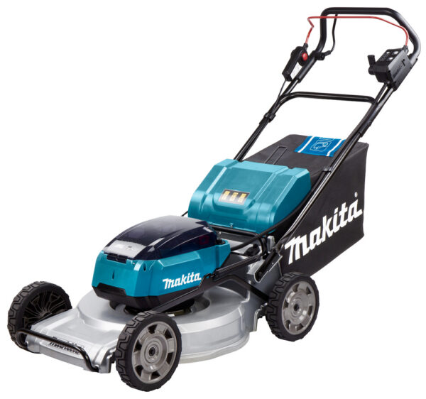 Akumuruniiduk 4X18V, BL-mootor, 53cm, Iseliikuv, 4/1 (Niitmine, Kogumine, Multsimine, Tagant väljavise) Alumiiniumist korpus, Ilma akude ja laadijata! – Makita