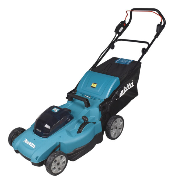 Akumuruniiduk 2X18V, 53cm, 4/1 (Niitmine, Kogumine, Multsimine/Tagant väljavise) 25,5kg, Plastikust korpus, Ilma akude ja laadijata! – Makita