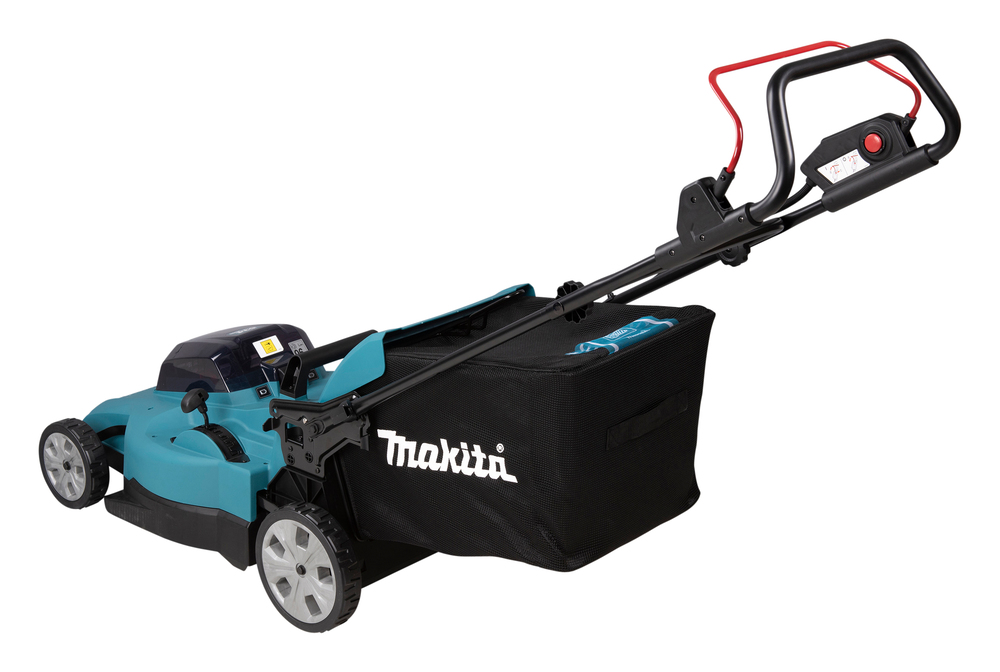 Akumuruniiduk 2X18V, 53cm, 4/1 (Niitmine, Kogumine, Multsimine/Tagant väljavise) 25,5kg, Plastikust korpus, Ilma akude ja laadijata! – Makita