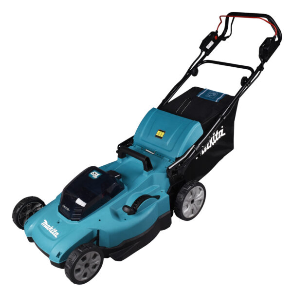 Akumuruniiduk 2X18V, 53cm, Edasiveoga, 4/1 (Niitmine, Kogumine, Multsimine/Tagant väljavise) 27,9kg, Plastikust korpus, Ilma akude ja laadijata! – Makita