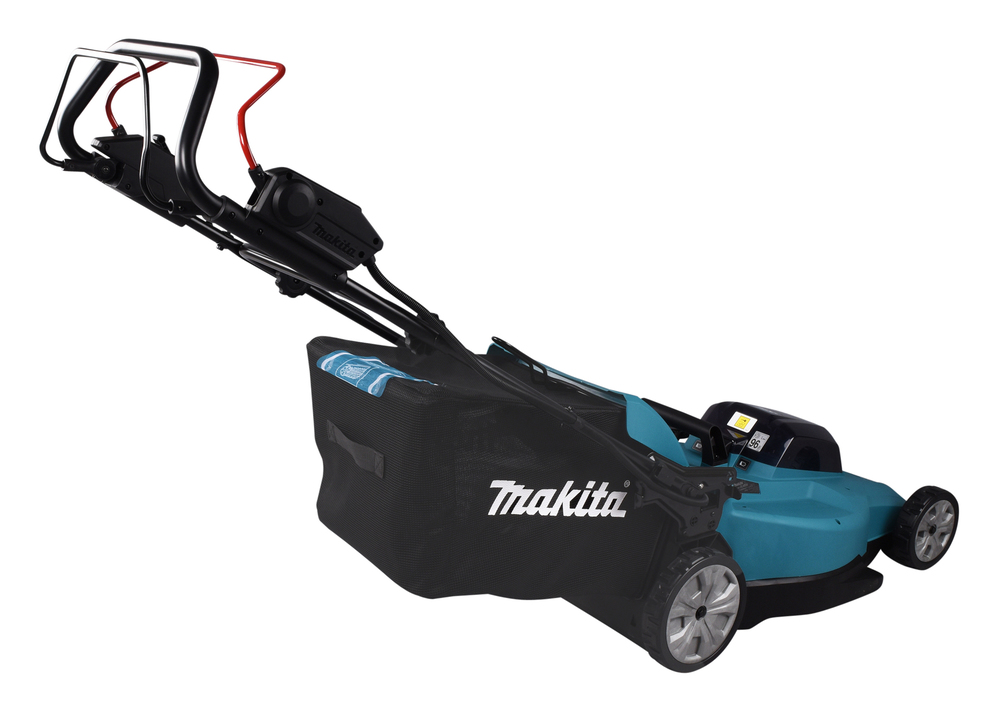 Akumuruniiduk 2X18V, 53cm, Edasiveoga, 4/1 (Niitmine, Kogumine, Multsimine/Tagant väljavise) 27,9kg, Plastikust korpus, Ilma akude ja laadijata! – Makita