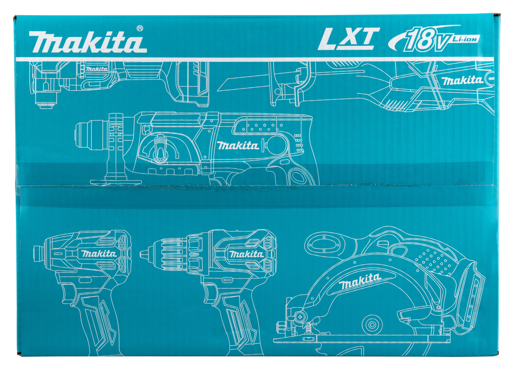 Akutööriistade komplekt LXT 18V 3x5,0ah Li-ion (DDF490, DHR202, DJR186, DSS610, DTM53, DTD158+BAG) – Makita