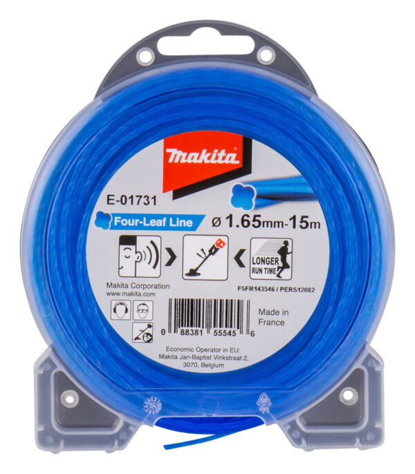 Trimmerijõhv 1,65MM X 15M; ristikheina kujulise lõikepinnaga – Makita