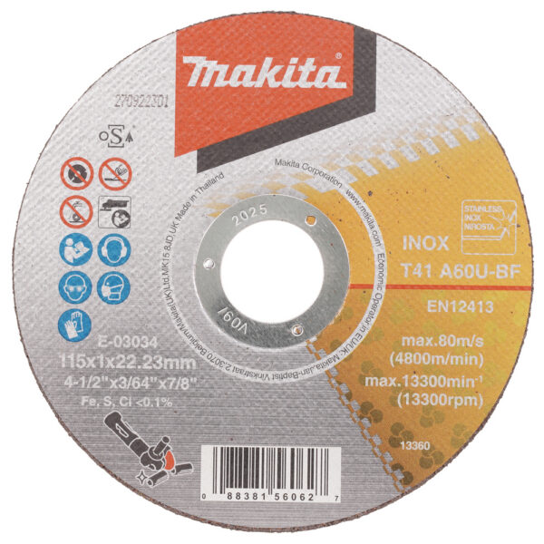Lõikeketas 115x1 mm RST/ metall – Makita