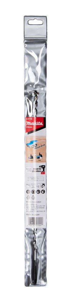3D vedav puidupuur 6 x 400 mm – Makita
