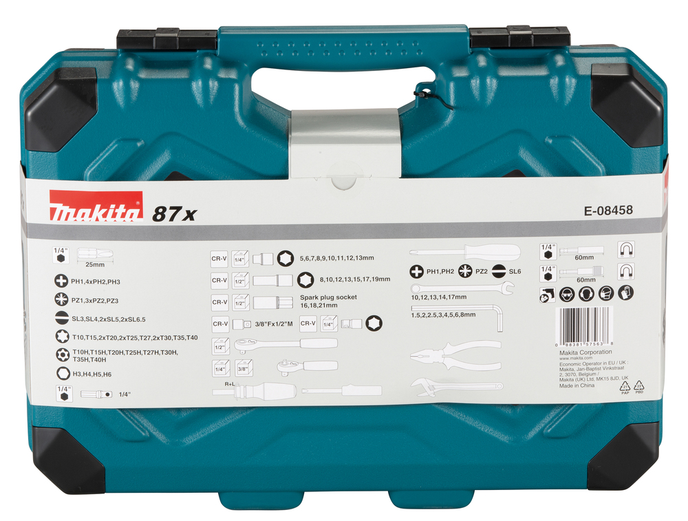 87 Tk osaline käsitööriista komplekt – Makita