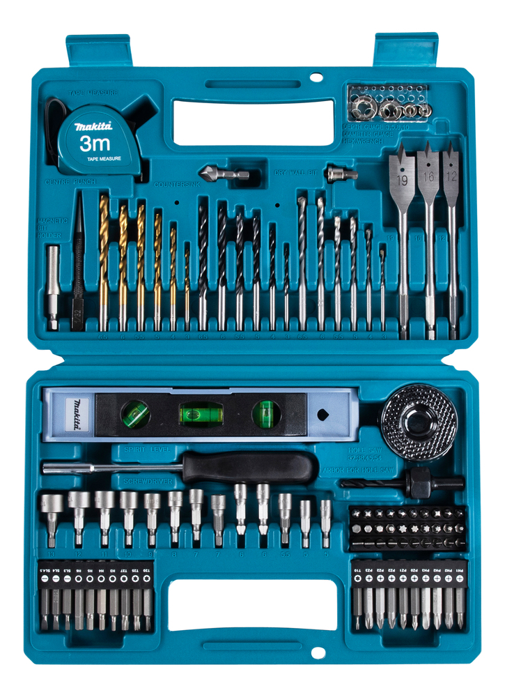Puuride ja otsakute komplekt 102- osal. – Makita