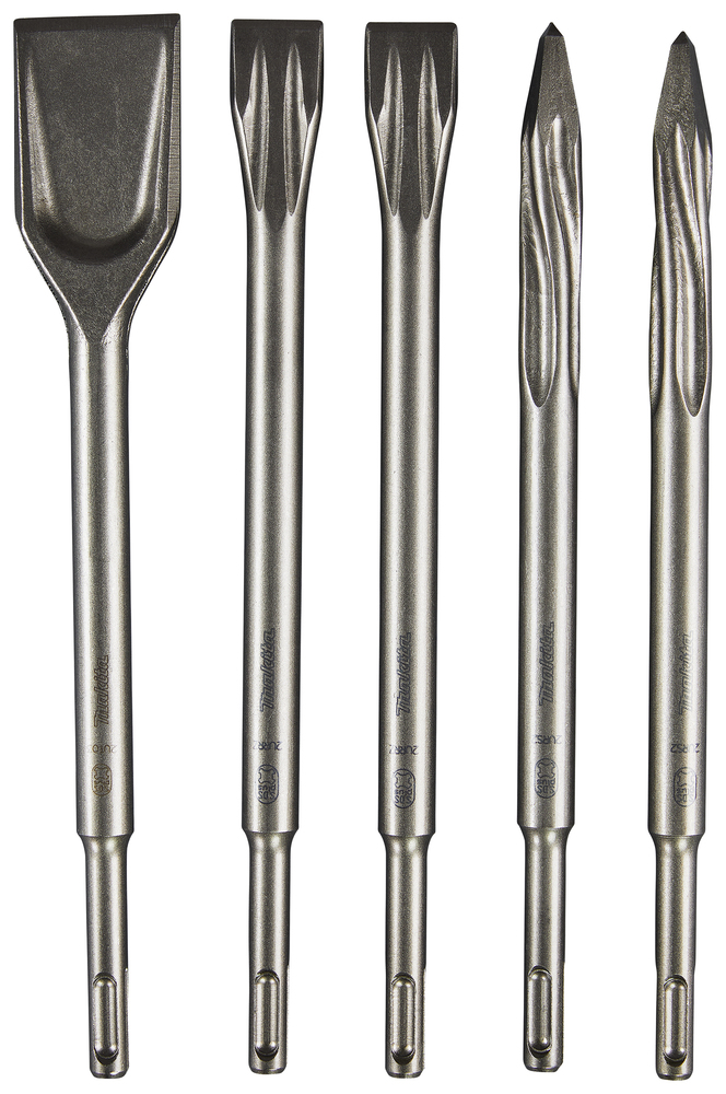 SDS-PLUS kml. piigi, meislite (2xPIIK 250mm; 2xMEISEL 20x250mm; 1xMEISEL 40x250mm) – Makita