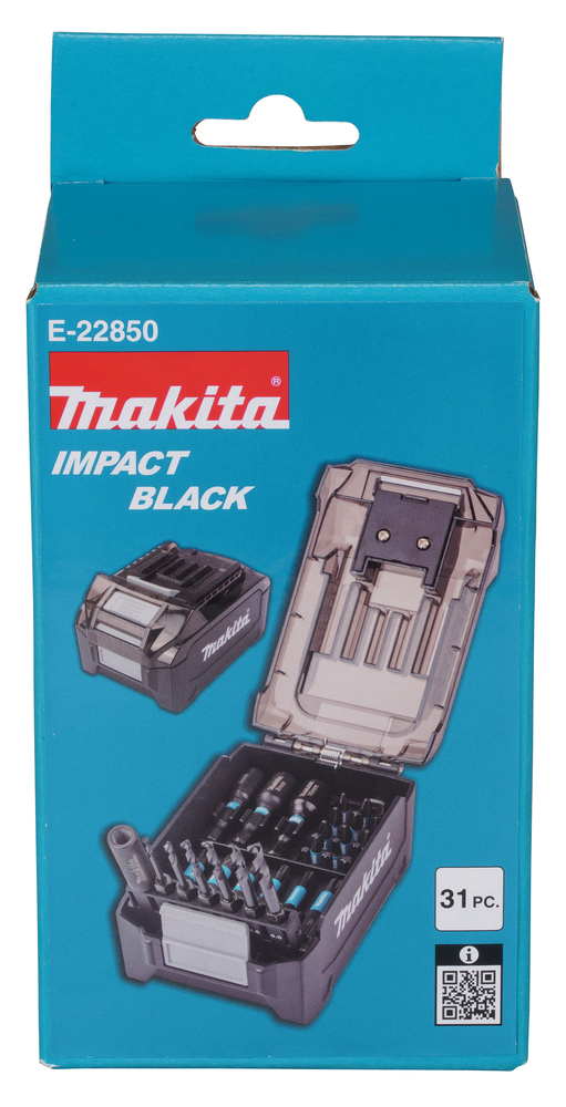 Otsakute komplekt XGT akukujulises karbis, Impact Black, 31 osaline – Makita