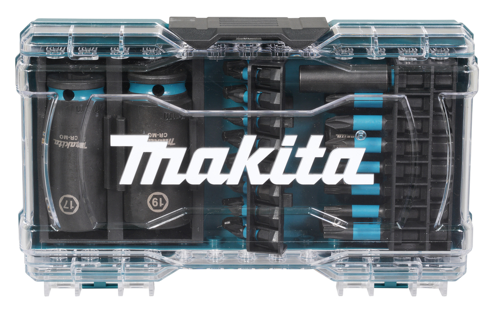 Kruvikeeraja otsaku komplekt Impact Black, läbipaistvas karbis (30 tk) – Makita