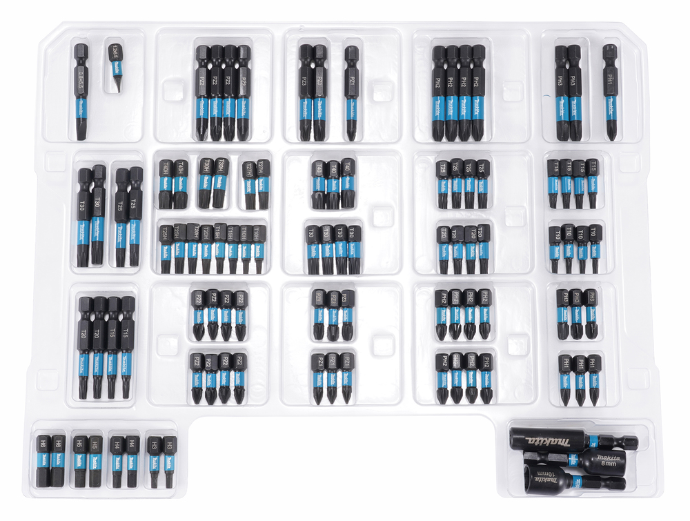 Impact Black otsakute komplekt, 100-osaline – Makita